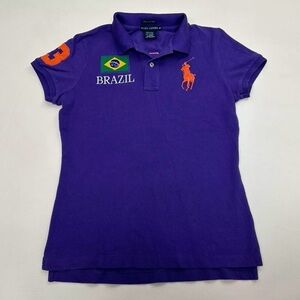 Ralph Lauren Polo Shirt Women's Medium Purple
Brazil Big Pony 

Pre-owned